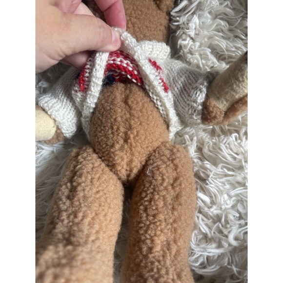 Vintage Berkeley Design Jointed Teddy Bear With America Sweater 1995 - Picture 2 of 7